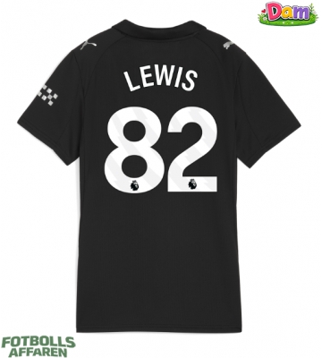 Manchester City Rico Lewis #82 Bortatröja Kvinnor 2025-26 Kortärmad